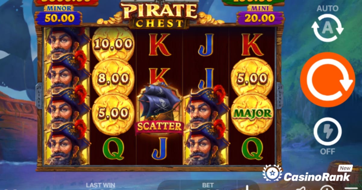 Lov za zakladi jackpota s Playsonovo piratsko skrinjo: Zadrži in zmagaj